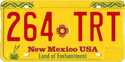 NM license plate 264TRT