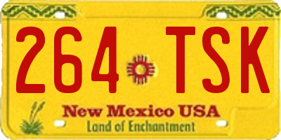 NM license plate 264TSK