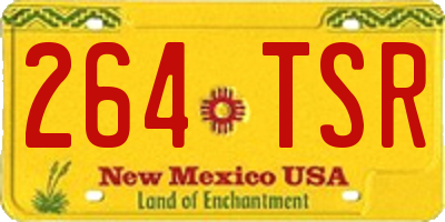 NM license plate 264TSR