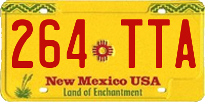 NM license plate 264TTA