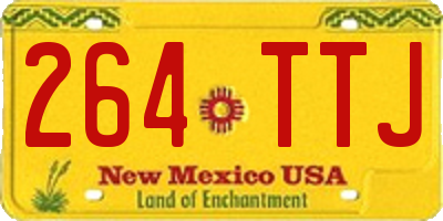 NM license plate 264TTJ