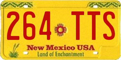 NM license plate 264TTS