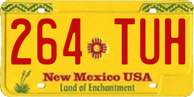NM license plate 264TUH