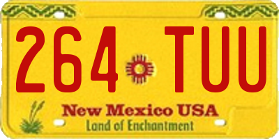 NM license plate 264TUU