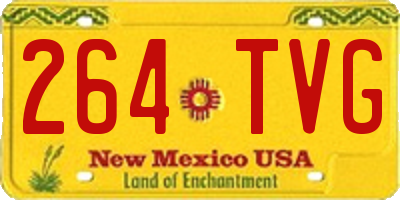 NM license plate 264TVG