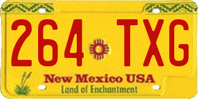 NM license plate 264TXG