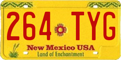 NM license plate 264TYG