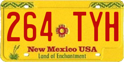 NM license plate 264TYH