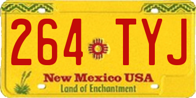 NM license plate 264TYJ