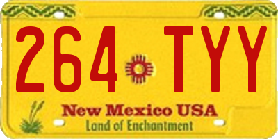 NM license plate 264TYY