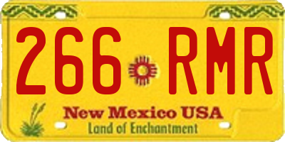 NM license plate 266RMR