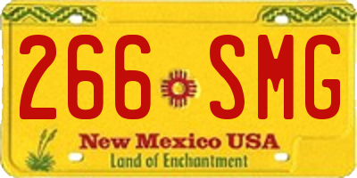 NM license plate 266SMG