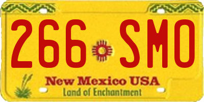NM license plate 266SMO