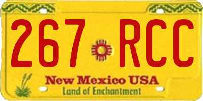 NM license plate 267RCC