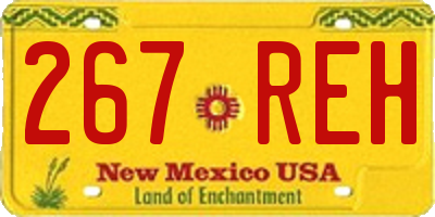 NM license plate 267REH