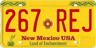 NM license plate 267REJ