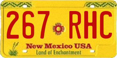 NM license plate 267RHC