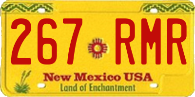 NM license plate 267RMR