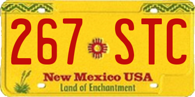 NM license plate 267STC
