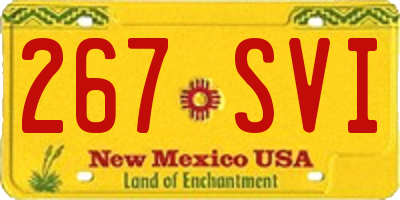 NM license plate 267SVI