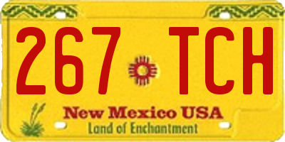 NM license plate 267TCH