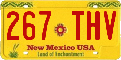 NM license plate 267THV