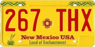 NM license plate 267THX