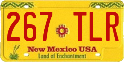NM license plate 267TLR