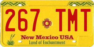 NM license plate 267TMT