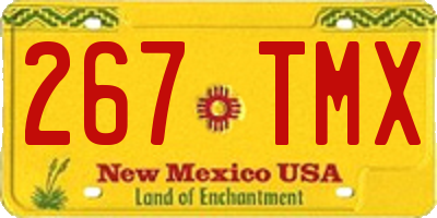 NM license plate 267TMX