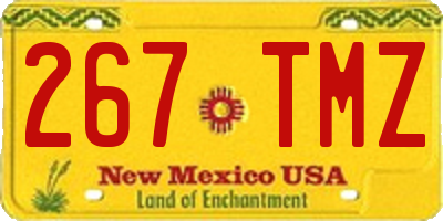 NM license plate 267TMZ