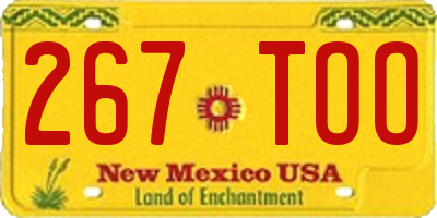 NM license plate 267TOO