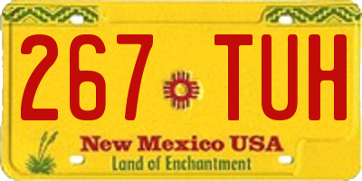 NM license plate 267TUH