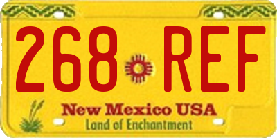 NM license plate 268REF
