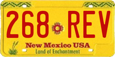 NM license plate 268REV