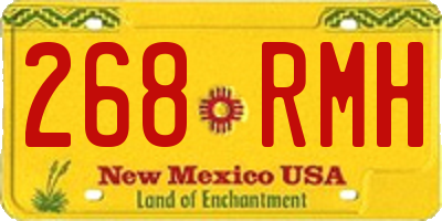 NM license plate 268RMH