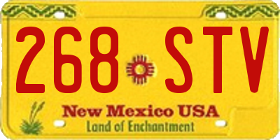 NM license plate 268STV