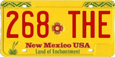 NM license plate 268THE