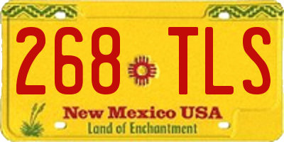 NM license plate 268TLS