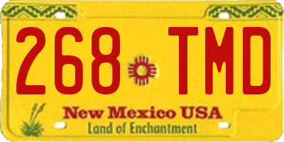NM license plate 268TMD