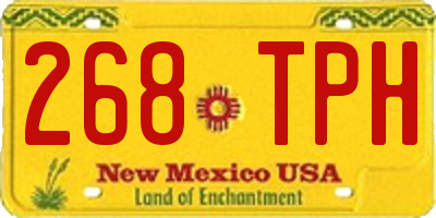 NM license plate 268TPH