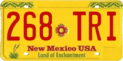 NM license plate 268TRI