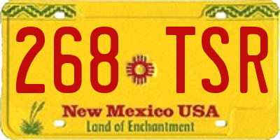 NM license plate 268TSR