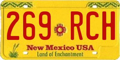 NM license plate 269RCH