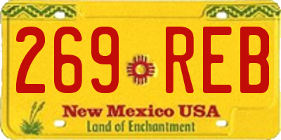 NM license plate 269REB