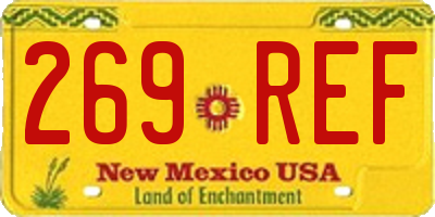 NM license plate 269REF