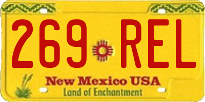 NM license plate 269REL