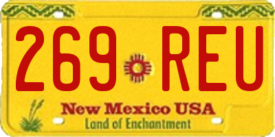 NM license plate 269REU