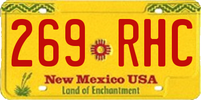 NM license plate 269RHC