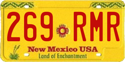 NM license plate 269RMR